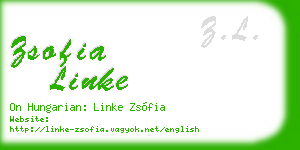 zsofia linke business card